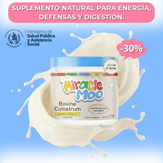Miracle Moo – Calostro Natural: Energía, defensas y bienestar desde adentro